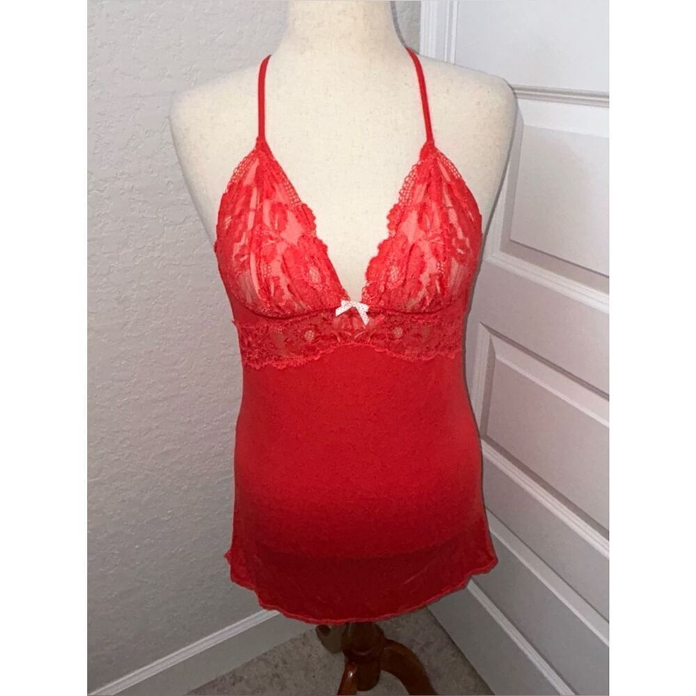 Victoria’s Secret Lace Chemise Slip Babydoll Nightgown